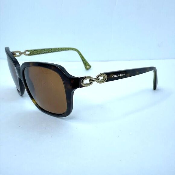 COACH Eyeglasses  Dk Brown Tortoise Glasses Frames 57-17-135 HC 8104 L081 Ashley - Picture 1 of 7